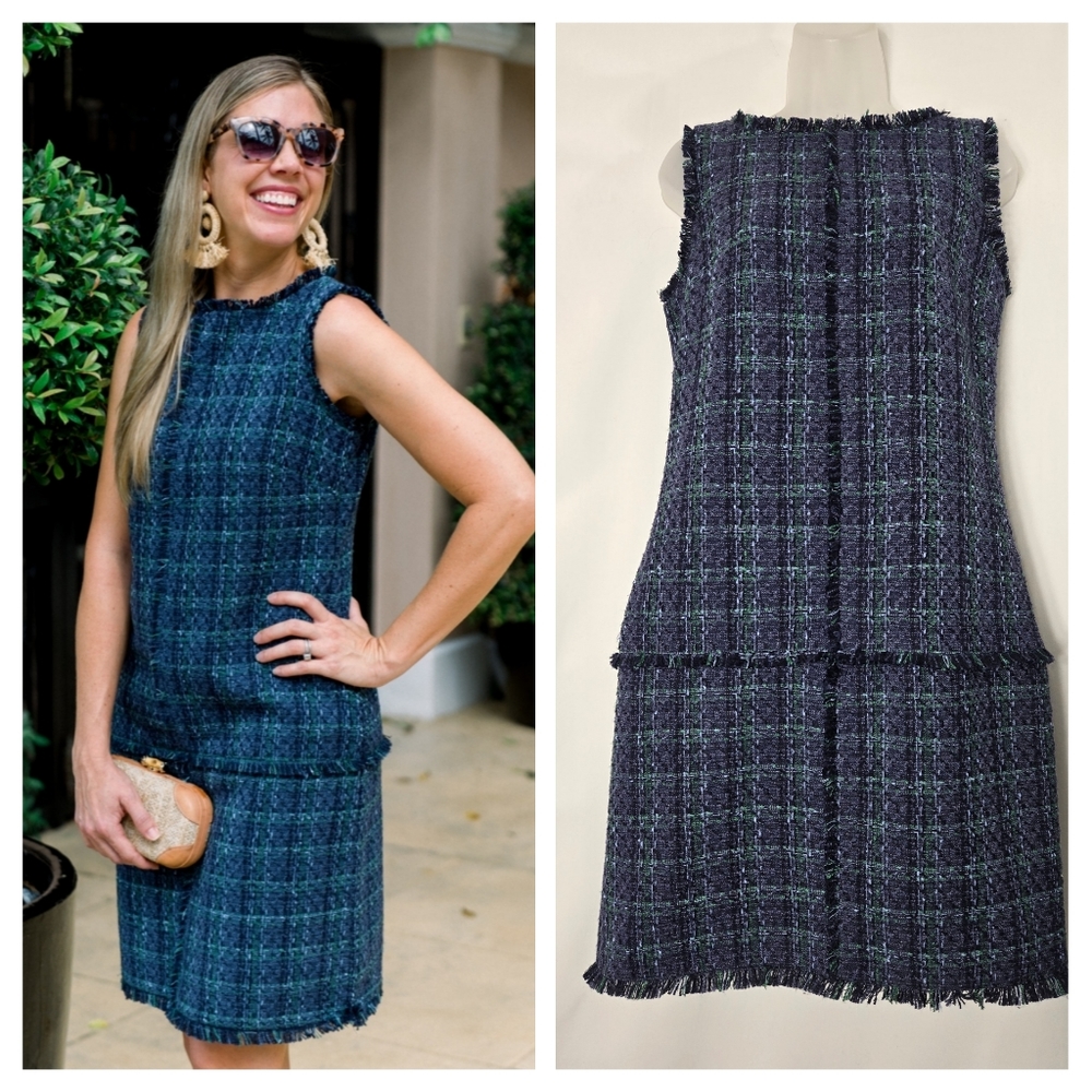 STS Sail To Sable Tweed Shift Dress